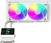 GLACIER 240 LCD WH Liquid Cooler White