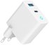 Gembird GaN USB-A USB-C Charger LED 65W PD QC3.0 white