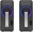 Genesis Computer Speaker Helium 100BT RGB Gaming Speakers, Bluetooth, Silver/Black