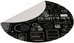 GENESIS Tellur 300 Round Gear Protective Floor Mat, 100cm, Black | Genesis Protective Floor Mat Tellur 300 Round Gear Polyester | Floor Mat | Multicolor