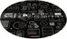 GENESIS Tellur 300 Round Gear Protective Floor Mat, 100cm, Black | Genesis Protective Floor Mat Tellur 300 Round Gear Polyester | Floor Mat | Multicolor