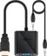 Goobay HDMI/VGA adapter, nickel plated 68793 Black