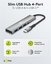 Goobay Slim 4-Port USB Hub, USB-C to USB-C/USB-A, 5 Gbit/s | 76562