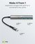 Goobay Slim 4-Port USB Hub, USB-C to USB-C/USB-A, 5 Gbit/s | 76562