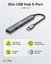 Goobay Slim 5-Port USB Hub, USB-C to USB-C/USB-A, 5 Gbit/s | 74460