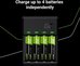 Green Cell GC VitalCharger charger 4x AAA / HR03 800mAh