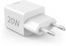 00201991 Fast Charger 1x USB-C 1x USB-A, Mini Charger, PD, 20W, White