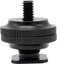 Caruba hotshoe adapter   Universal hotshoe   > 1/4" male schroefdraad (met spacer) black