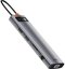 Hub 11in1 Baseus Metal Gleam Series, USB-C to 3x USB 3.0 + 2x HDMI + USB-C PD + Ethernet RJ45 + microSD/SD + VGA + AUX
