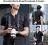K&F Concept K&F Camera neck strap 32mm blue condensed polymer material webbing, 4 aluminum alloy square buckles