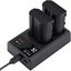 K&F Concept K&F EN-EL15 2000mAh Digital Camera Dual Battery with Dual Channel Charger, for Nikon Camera Charger