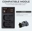 K&F Concept K&F LPE6NH Digital Camera Dual Channel Charger with type c Charging Cable