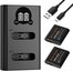 K&F Concept K&F Ricoh DB-110 Digital Camera Dual Battery with Dual Channel Charger, 2 batteries
