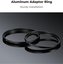 K&F Concept K&F Step Up Filter Ring 58-67mm*2pcs,+Vacuum Cleaning Cloth*1