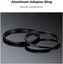 K&F Concept K&F Step Up Filter Ring 72-77mm*2pcs,+Vacuum Cleaning Cloth*1