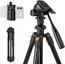 K&F Concept K234A0 video tripod with 3D head and phone holder