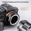 K&F Concept KF,M10106,HIGH PRECISION LENS ADAPTER,Anti reflection, M42-NEX IV PRO