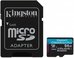 KINGSTON 64GB UHS-I microSD Memory Card with SD Adapter (Class 10, U3, V30)