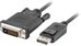 Lanberg Cable DisplayPort v1.2 DVI-D(24+1) 1.8M black