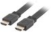 Lanberg Cable HDMI-HDMI v2.0 1.8m black flat 4K 60Hz, full copper