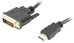 Lanberg Cable HDMI(M)-DVI-D(M) DUAL LINK 1.8 M black