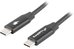 Lanberg Cable USB-C M/M 2.0 1.8m CA-CMCM-40CU-0018-B Black