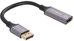 Lanberg Displayport (M) to HDMI (F) Adapter 8K on cable 20cm, Silver | AD-DP-HD-04