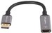 Lanberg Displayport (M) to HDMI (F) Adapter 8K on cable 20cm, Silver | AD-DP-HD-04
