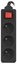 Lanberg Power strip 1.5m, black, 3 sockets, with switch, cable made of solid copper