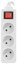 Lanberg Power strip 1.5m, white, 3 sockets, with switch, cable made of solid copper