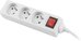 Lanberg Power strip 1.5m, white, 3 sockets, with switch, cable made of solid copper