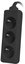 Lanberg Power strip 3m, black, 3 sockets, cable made of solid copper
