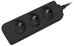 Lanberg Power strip 3m, black, 3 sockets, cable made of solid copper