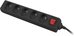 Lanberg Power strip 3m, black, 5 sockets, with switch, cable made of solid copper