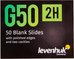 Levenhuk G50 2H Double Cavity Blank Slides, 50 vnt