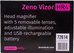 Levenhuk Zeno Vizor HR4 Head Rechargeable Magnifier 1/1.5/2/2.5/3.5 x