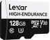 LEXAR HIGH-ENDURANCE MICROSDHC/MICROSDXC UHS-I R100/W45 128GB