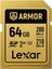 Lexar SDXC ARMOR Gold UHS-II U3, Stainless Steel, IP68 R280/W210 (V60) 64GB