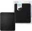 Mousepad in leather design Black