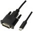 LogiLink USB-C to DVI cable 1,8m
