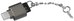 LogiLink USB-C to microSD card readeras a keychain