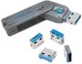 LogiLink USB port blocker 1xkey 4x locks