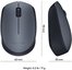 Logitech Wireless Mouse M170 - GREY - 2.4GHZ