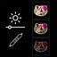 Manta MASNL129WH Style Neon Lights Cat With A Bow LED Neon Mirror