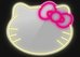Manta MASNL129WH Style Neon Lights Cat With A Bow LED Neon Mirror