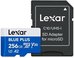 Lexar microSDHC Blue Plus UHS-I with SD adapter, up to 170MB/s read C10/A2/U3 (V30) 256GB