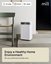 Mill Dehumidifier | MDH12 | Power 200 W | Suitable for rooms up to 8-15 m&sup2; | Water tank capacity 2 L | White