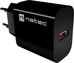 Natec Ribera USB Charger 1X USB-A 18W, Black