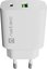Natec Ribera USB Charger 1X USB-A + 1X USB-C 20W, White