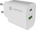 Natec Ribera USB Charger 1X USB-A + 1X USB-C 20W, White